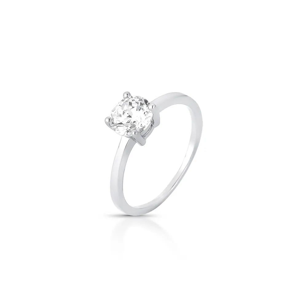 Anel Solitário Com Zircônia Classic Glow