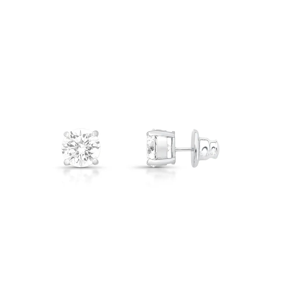 Brinco Pequeno com Zirconia Brilliant 8MM