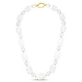 Colar Dourado com Quartzo Stones Dual Quartz