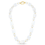Colar Dourado com Quartzo Stones Dual Quartz